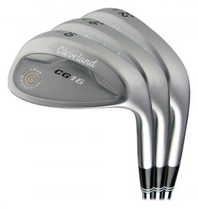 Top-rated golf wedges - Picture of a set of golf wedges by Cleveland.