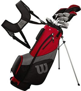 Golf supplies - pic of clubs and stand bag.