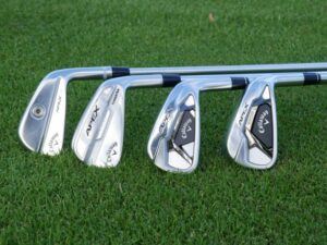 The Callaway Apex 21 Irons - pic of four irons. 