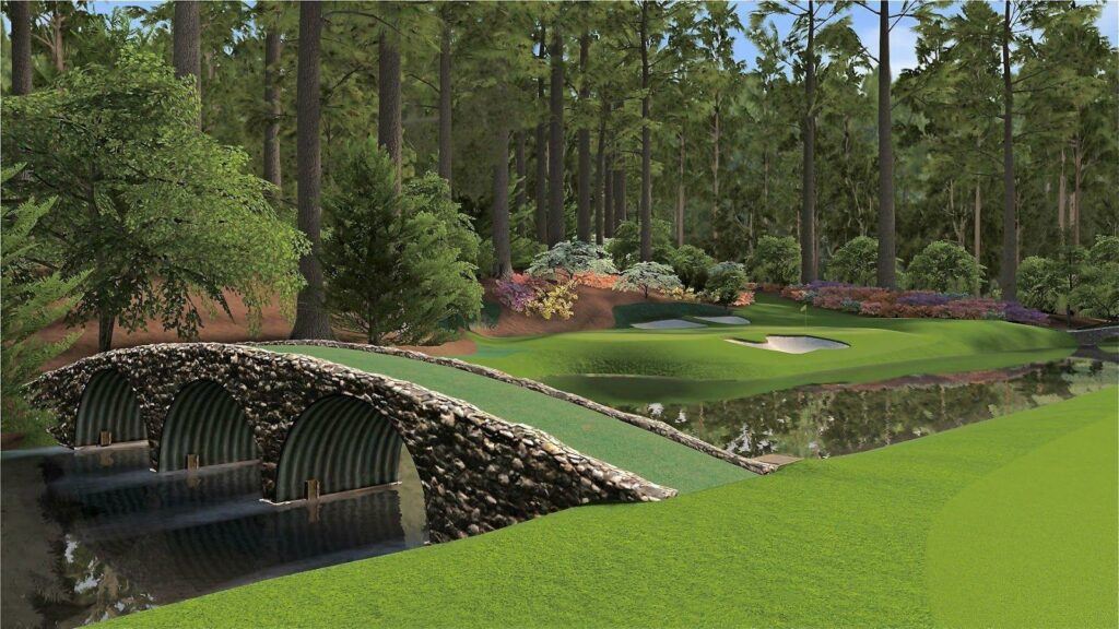 Golf club deals - Large picture of Augusta National's Hogan's Bridge and Amen Corner.
